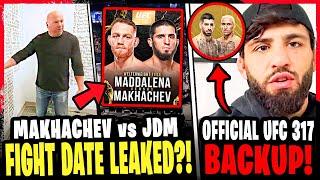 Islam Makhachev vs Jack Della Maddalena FIGHT DATE LEAKED!? Arman Tsarukyan BACKUP for UFC 317!