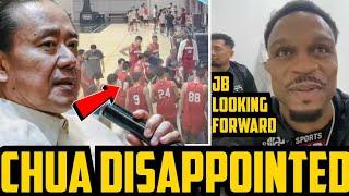 GINEBRA TUNEUP GAME ALFRANCIS CHUA DISAPPOINTED | BROWNLEE LOOKING FORWARD SA BAGONG TEAMMATE