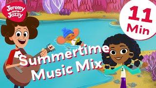 Summertime Music Mix ️ Kids Songs  Jeremy and Jazzy