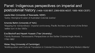 Panel | Indigenous perspectives on imperial and postcolonial history | Entangled Modernities