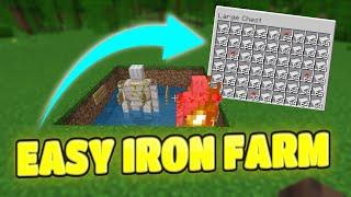 EASIEST Iron Farm Tutorial! 1.21+