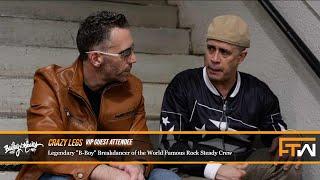 Todd interviews Legendary B-boy, Crazy Legs at the Brooklyn Pop Exhibit Opening Event