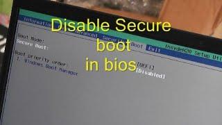 Disable secure boot, insyde UEFI bios, load linux Mint