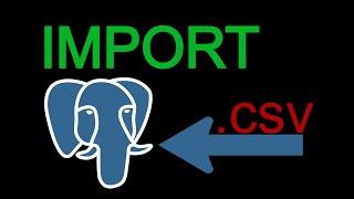 PostgreSQL - Import .csv file using Pg Admin