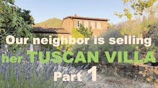 Tuscan home tour - our neighbor is SELLING! Part 1