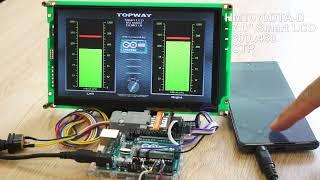 TOPWAY Smart LCD - VU meter with peak (using Arduino UNO A/D)