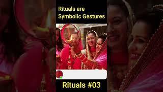 Rituals Are Symbolic Gestures #rituals 03 #sanatandharma #shortsfeed