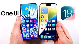 One UI 7 vs iOS 18 Animations Test