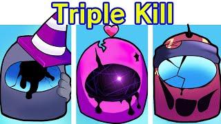 Friday Night Funkin' Triple Kill Restored | Vs Impostor V4 (FNF Mod/Black) (Among Us Triple Trouble)