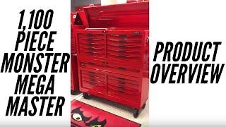 Teng Tools TCMONSTER02 1,100 Piece Monster Mega Master Tool Kit (Product Overview)