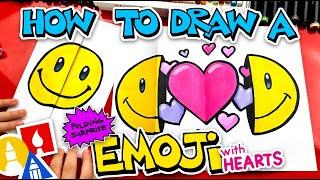 How To Draw An Emoji Folding Surprise With Hearts Inside