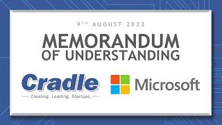 MoU : Cradle Fund & Microsoft Malaysia