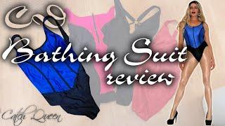 Love reviewing bathing suits! ‍️ #bathingsuit #shorts #lycra #crossdresser #femboy #pantyhose