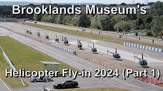 Brooklands Museum's Helicopter Fly-in 2024 Part One (Arrivals) in 4K.