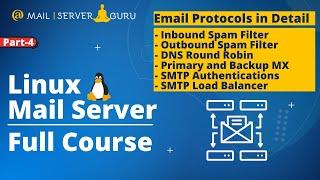 Email Server Explained | Inbound & Outbound Spam Filter, DNS RR, Backup MX, SMTP Auth, Load Balancer