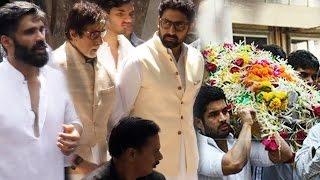 Amitabh Bachchan, Abhishek Bachchan, Jackie Shroff attend Suniel Shetty’s father’s funeral