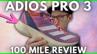 ADIDAS ADIZERO ADIOS PRO 3 - BEST VERSION YET? - 100 MILE RUNNERS REVIEW | EDDBUD