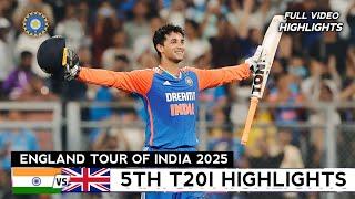 India vs England 5th T20 Highlights 2025 | IND vs ENG 5th T20 2025 Full Match Highlights