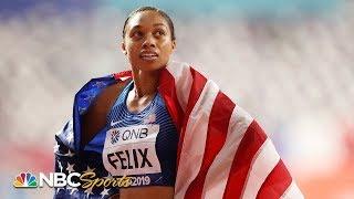 USA dominates in first mixed 4x400 relay, Allyson Felix breaks Usain Bolt's record | NBC Sports