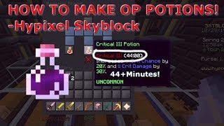 HOW TO MAKE OVERPOWERED POTIONS! (40+ Minutes!) - Hypixel Skyblock