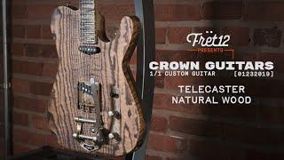 FRET12 Guitar Supply - Crown Handcrafted Telecaster - Natural Wood