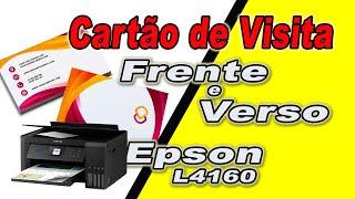 Como Fazer Cartão de Visita Frente e Verso nas Impressoras Epson, e teve um contra Tempo com o papel