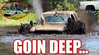 Budget Bogger Goes DEEP!!!  Hitting A New Spot In Our F250 Budget Bogger!!