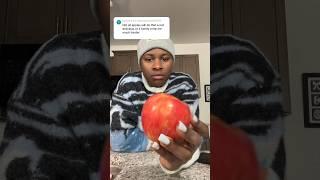 It’s harder to cut open a red apple without a knife for sure 