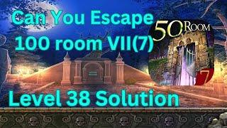 Can you escape the 100 room VII Level 38 Solution