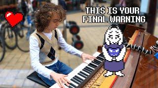 Kid plays perfect rendition of FALLEN DOWN (Undertale) and stuns crowd!