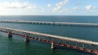 Old Bahia Honda Bridge  - Florida Keys  - 4k