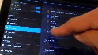 Install a SD card in a Tablet (android)