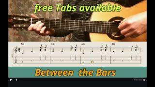 Between the Bars + Elliott Smith + Fingerstyle Guitar + Free Tabs + Tutorial