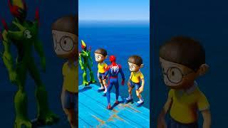 GTA 5 Epic Spiderman Ragdolls | Jumps / Fails ep.48 #shorts