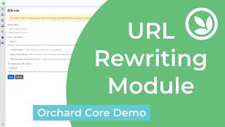 URL Rewriting Module - Orchard Core Demo