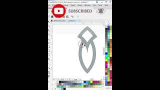 3D unique logo design tutorial in coreldraw #youtubeshorts #3dlogodesign #like #shorts #logodesign