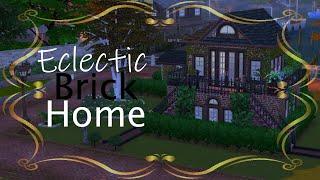 ECLECTIC BRICK HOME - MissSimReno's SHELL CHALLENGE | The Sims 4: Speed Build