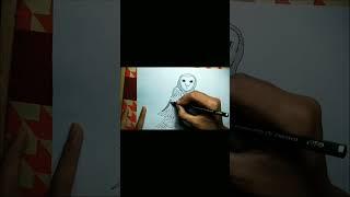 Cara cepat menggambar burung hantu ( Owl ) #owl #burunghantu #menggambar #drawingtutorial #draw #art