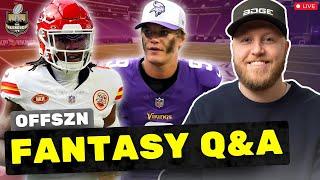 LIVE Dynasty Football Q&A: Trades, Strategy, Waivers & More! | Fantasy Football 2025