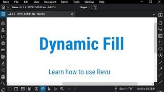 Bluebeam Revu: Dynamic Fill