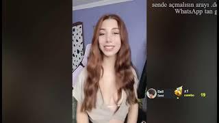 Very Cute Brown Hair Turkish Girl Deniz Chatting And Posing Hot On Bigo Live