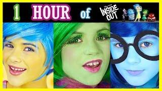 1 HOUR INSIDE OUT Makeup Tutorials, Challenges, Vlogs Compilation! Disney Pixar | KITTIESMAMA