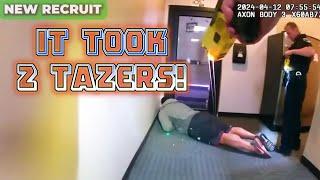 Guy Punches Cop then it takes 2 tasers to take him down!  Ep #25