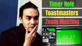 How to do the Timer Role in a Toastmasters Zoom Meeting with OBS Studio?