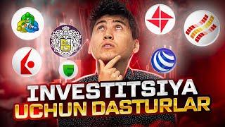 Investitsiya uchun dasturlar (bepul)