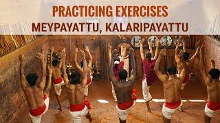 Practicing exercises in Kalaripayattu | Kerala Tourism