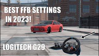 "BEST" Force Feedback Settings for Beamng in 2023! Logitech G29 (WORKS FOR ALL STEERING WHEELS!)