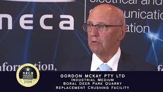 2018 NECA EXCELLENCE AWARD WINNER - GORDON MCKAY PTY LTD