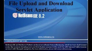 File Upload and Download Servlet Application in Netbeans