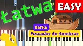  Barka - Piano Tutorial (łatwa wersja)  NUTY W OPISIE 